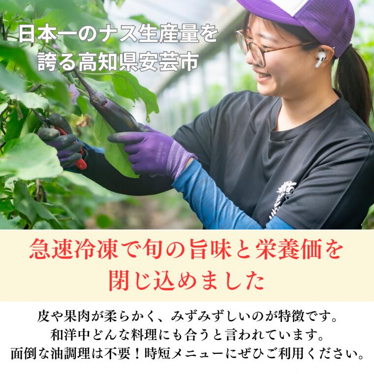 【ふるさと納税】 冷凍揚げナス 500g×6袋 - 画像2