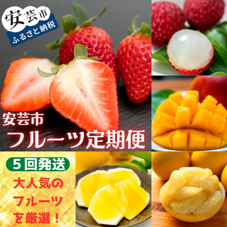 安芸市フルーツ定期便A 7万円コース 年5回発送 果物 旬 季節 産地直送 特産品 高級 贈答用 ギフト 詰め合わせ 柑橘類 いちご ライチ 小夏 みかん 柑橘 マンゴー 農家 直送 地域支援 返礼品 寄付 安芸市 高知県