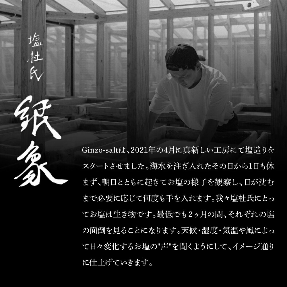 【ふるさと納税】銀象ソルト Ginzo-Salt 星屑ソルト 100g 塩 しお 調味料 天日塩 完全天日塩 国産 高知県産 ソルト ミネラル 健康 料理 調理 お塩 塩 美味しい 天然 塩 高知県 高知 土佐市 ふるさとのうぜい 故郷納税 7000円 返礼品 サムネイル2