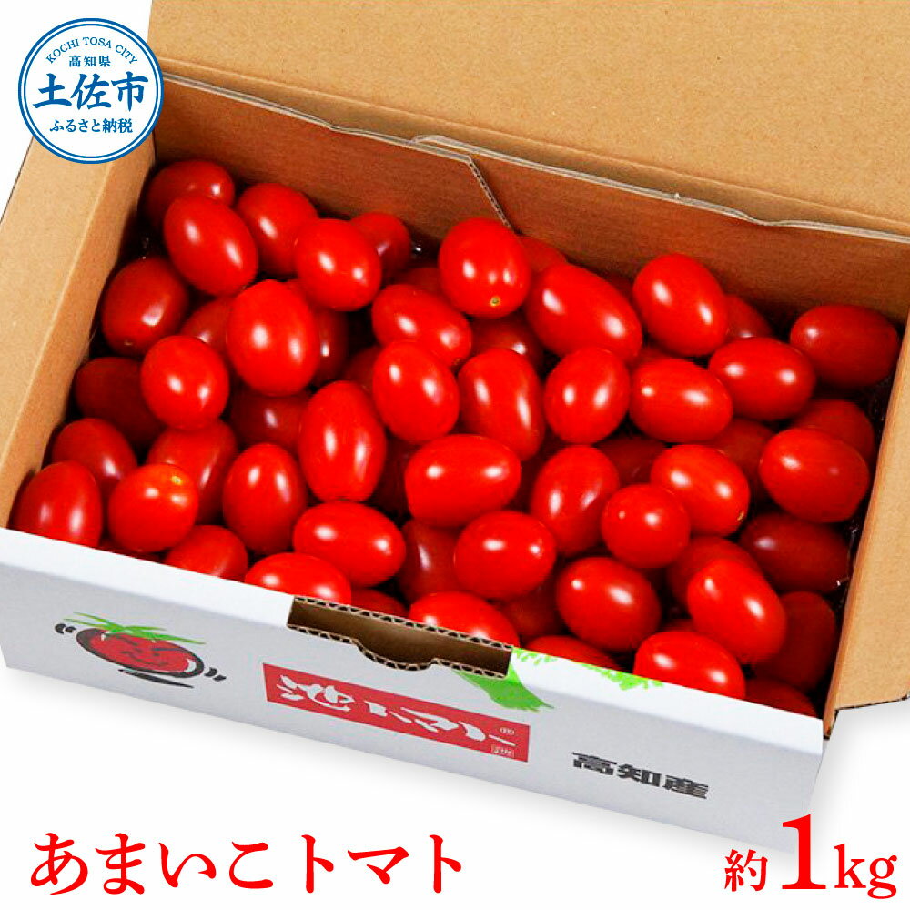 ＜2026年1月下より発送＞フルーツトマト 糖度 7〜8度 トマト あまいこトマト 約1kg トマト ミニトマト 高知県産 アイコ アイコトマト 健康 酸味控えめ 美味しい 高知県 土佐市 こうち 返礼品