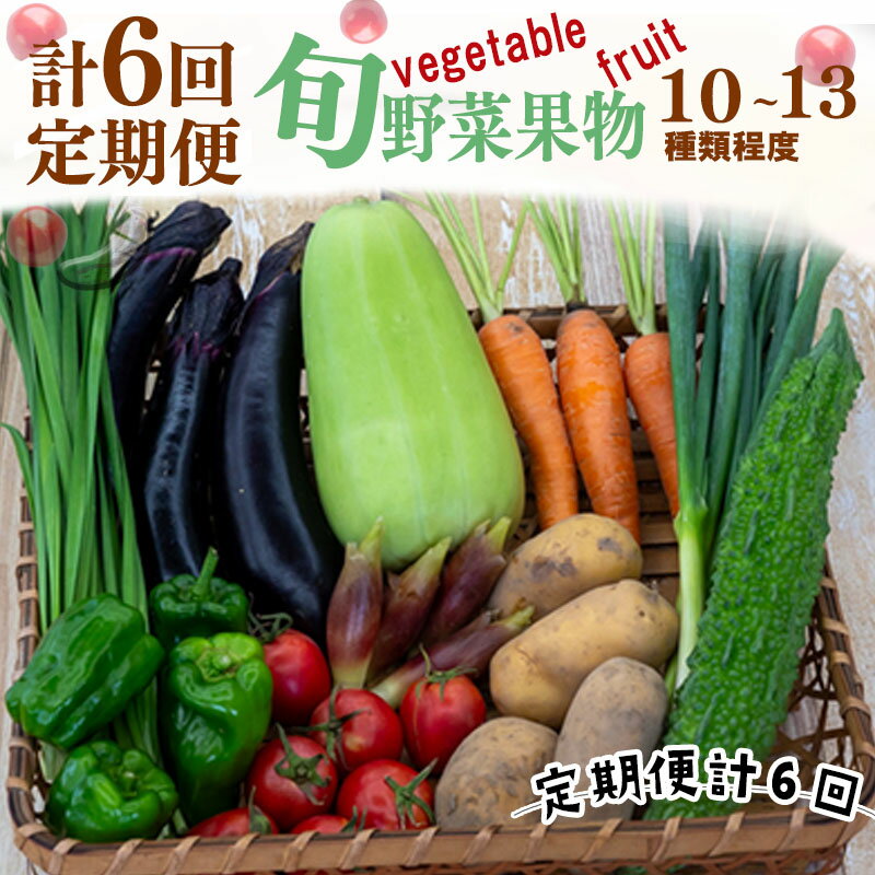 【 定期便 6回 】 野菜 果物 セット 10 から 13 種類 | お楽しみ やさい くだもの フルーツ 果物 セット 旬 新鮮 詰め合わせ 国産 季節 フレッシュ きゅうり ピーマン なす トマト 大根 白菜 頒布会 高知県 須崎市 ふるさと納税野菜定期便 ME2000_x