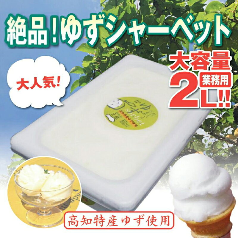 昔ながらの 柚子 アイスクリーム 業務用 2L 高知アイス ゆず アイスクリン ふるさとの味 ご当地アイス あっさり 爽やか アイス 昔ながらの デザート スイーツ 高知県 須崎市 ICE036