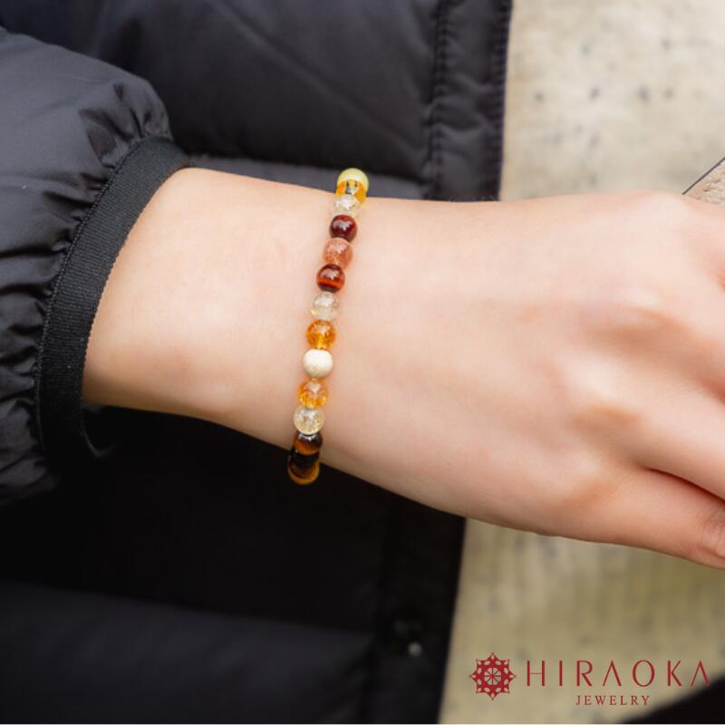 【ふるさと納税】 パワーストーン ブレスレット 6mm 玉 石 最強 金運 収入運 勝負運 集大成 イエロージェイド トパーズ ルチルクォーツ タイガーアイ レッドタイガーアイ ホークアイ サンストーン シトリン リバーストーン 高知県 須崎市 サムネイル3