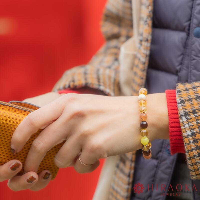 【ふるさと納税】 パワーストーン ブレスレット 8mm 玉 石 最強 金運 収入運 勝負運 集大成 イエロージェイド トパーズ ルチルクォーツ タイガーアイ レッドタイガーアイ ホークアイ サンストーン シトリン リバーストーン 高知県 須崎市 サムネイル2