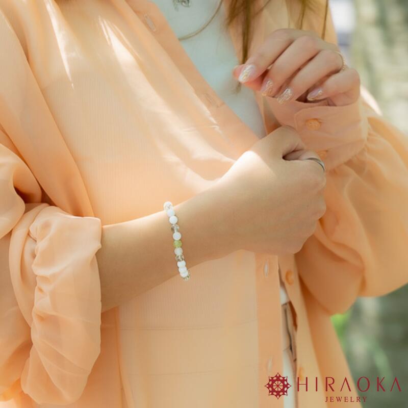 【ふるさと納税】 ご縁結びパワーストーンブレスレット(縁結び01)・6mm玉 HJ031 サムネイル3