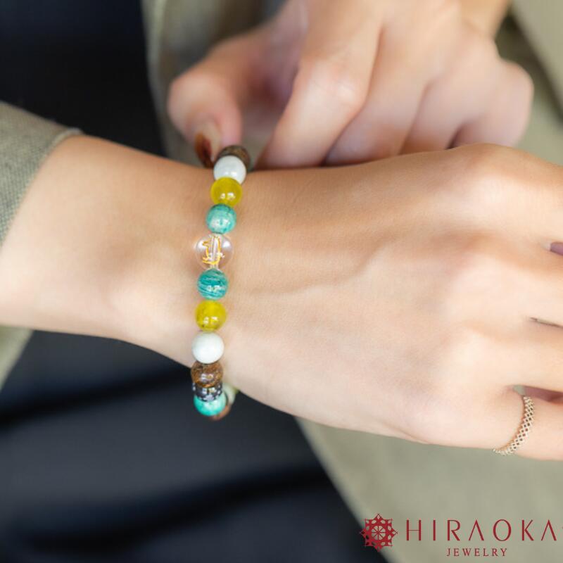 【ふるさと納税】 パワーストーン ブレスレット 8mm 玉 石 逆転合格 合格運 成功運 ブロンザイト アマゾナイト オブシディアン 縁起石 金彫りクォーツ 水晶 オリーブクォーツ ジェイド グリーン イエロー 高知県 須崎市 サムネイル3