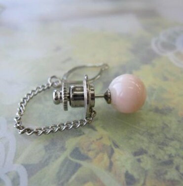 【ふるさと納税】 珊瑚職人館 珊瑚 タイタック M サンゴ さんご アクセサリー ジュエリー 貴金属 装飾品 男性用 紳士 ネクタイピン タイバー ビジネス フォーマル スーツ 高級 贈り物 プレゼント ギフト 土佐 特産品 工芸品 伝統工芸 宿毛市 高知県 9000円 サムネイル2