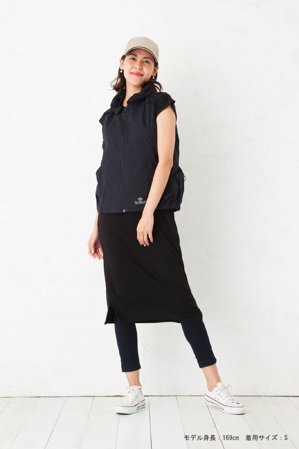 手ぶらでお出かけ ハコベストトラベル レディース ブラック L トラベルバッグ 旅行用 ベスト型 ハンズフリー 軽量 コンパクト 収納力抜群 便利グッズ アウトドア キャンプ フェス 観光 ショッピング 散歩 ウォーキング 宿毛市 高知県 60000円