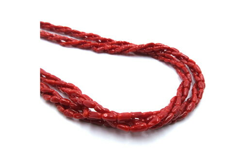 【ふるさと納税】 地中海珊瑚 3連 ねじり ロングネックレス 201118-2 サンゴ アクセサリー ジュエリー 宝石 貴金属 ペンダント チェーン レディース ファッション おしゃれ プレゼント ギフト 贈り物 誕生日 記念日 パーティー 結婚式 海 夏 宿毛市 高知県 220000円 サムネイル3