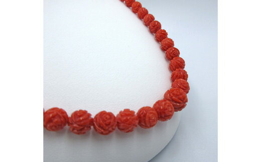 【ふるさと納税】 地中海珊瑚 バラ彫り グラデーション ネックレス 201118-14 サンゴ アクセサリー ジュエリー 宝石 赤珊瑚 ピンク珊瑚 コーラル 贈り物 プレゼント 女性 記念日 誕生日 結婚祝い 還暦祝い 母の日 ギフト 高級 ファッション 宿毛市 高知県 1100000円 サムネイル2