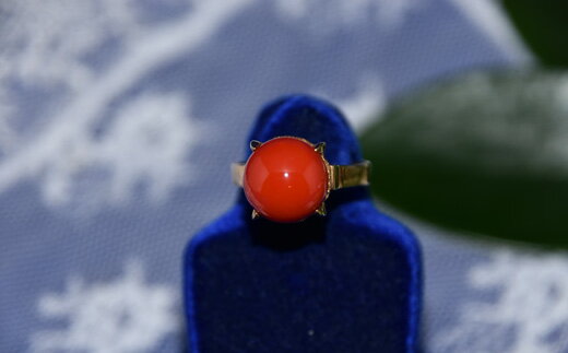 【ふるさと納税】 さんごの吉良 K18赤珊瑚リング R-3 珊瑚 サンゴ 宝石 ジュエリー アクセサリー 指輪 リング 18金 ゴールド 赤珊瑚 レッドコーラル 天然石 パワーストーン 高級 贈り物 プレゼント 記念品 還暦祝い 誕生日 結婚記念日 宿毛市 高知県 792000円 サムネイル2