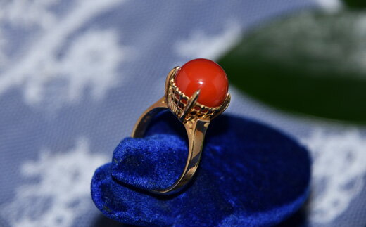 【ふるさと納税】 さんごの吉良 K18赤珊瑚リング R-3 珊瑚 サンゴ 宝石 ジュエリー アクセサリー 指輪 リング 18金 ゴールド 赤珊瑚 レッドコーラル 天然石 パワーストーン 高級 贈り物 プレゼント 記念品 還暦祝い 誕生日 結婚記念日 宿毛市 高知県 792000円 サムネイル3