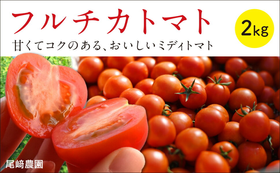 先行予約 フルチカトマト 2kg フルティカ フルーツトマト ミディトマト ミニトマト プチトマト 数量限定 期間限定 産地直送 取り寄せ 高知県産 サラダ 贈答用 ギフト 濃厚 甘い あまい コク トマト通販 野菜 宿毛市 高知県 12000円