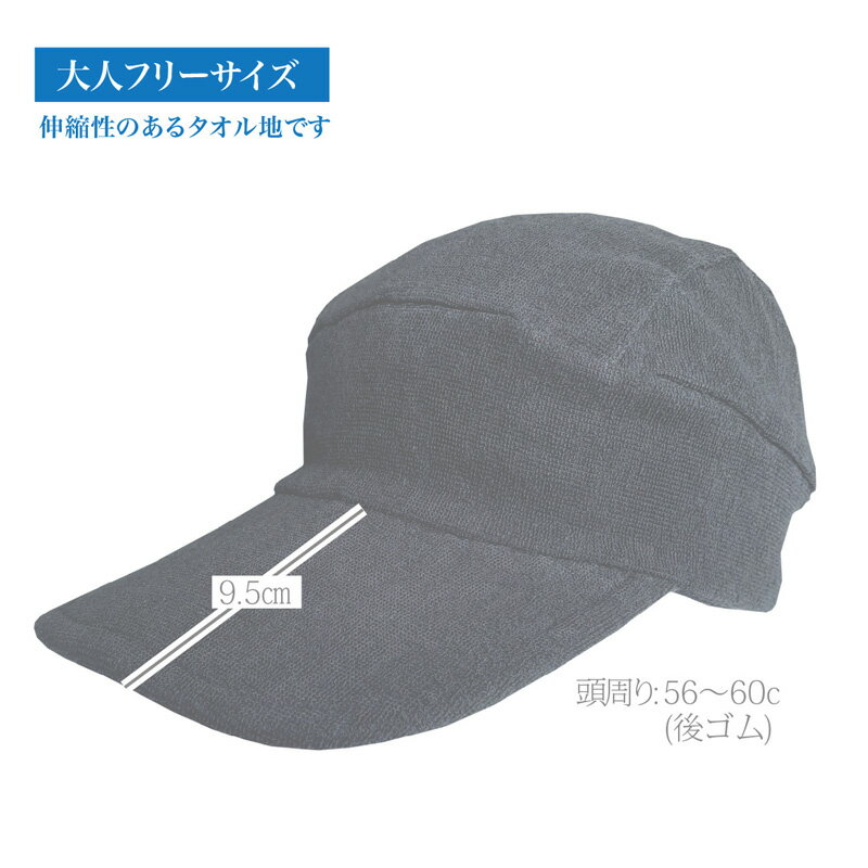 【ふるさと納税】 タオル地 ランニングキャップ スポーツ帽子 ニットタオル 伸縮素材 速乾 通気性 軽量 UVカット 吸汗 メッシュ 日よけ つば広 サイズ調整可能 メンズ レディース ユニセックス ジョギング マラソン アウトドア 夏 汗対策 熱中症対策 宿毛市 高知県 10000円 サムネイル2