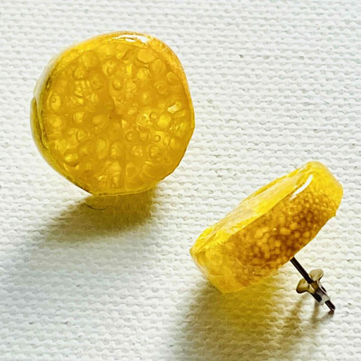 宿毛フィンガーライム スタッドピアス イヤリング アクセサリー ジュエリー 果実 シトラスキャビア フルーツ ゆびレモン 柑橘 特産品 高級 希少 限定 贈り物 プレゼント ギフト 女性 レディース おしゃれ 宿毛市 高知県 18000円