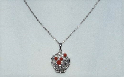 さんご ペンダント 花かご P-12 サンゴ アクセサリー ネックレス 珊瑚 贈り物 ギフト プレゼント レディース ジュエリー 女性 おしゃれ かわいい 貴重 天然 手作り ハンドメイド 高級 上品 大人可愛い 南国 夏 ファッション 宿毛市 高知県 31000円