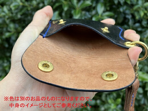 【ふるさと納税】鹿革の小銭入れ ストラップ付【ロゴ入り 赤】ミニ財布 さいふ コインケース レザー 革小物 革製品 ハンドメイド レザークラフト ウォレット お洒落 金属 植物性タンニン ギフト プレゼント 鞣し 高知県 高知 土佐清水 故郷納税 ふるさとのうぜい【R00689】 サムネイル3