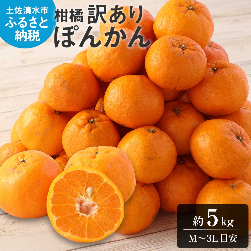 令和8年発送 2026年発送 予約 訳あり ぽんかん5kg 谷川果樹園 デコポンの親 みかん 蜜柑 ミカン 不知火 しらぬい 柑橘 かんきつ ポンカン フルーツ オレンジ 果物 くだもの 果汁 甘い ジューシー 故郷納税 高知県 土佐清水市 送料無料 高知【R01141】