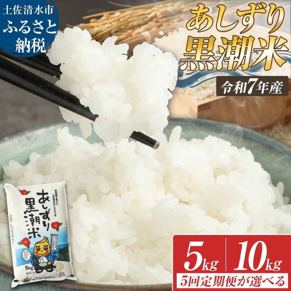 あしずり黒潮米 コシヒカリ こしひかり 5kg 10kg 1回のみ 5回定期便 精米 白米 ブランド米 お米 米 コメ ご飯 おにぎり 甘い もちもち 国産 宗田節で育てた 故郷納税 高知県 土佐清水市 送料無料 高知【J00180】