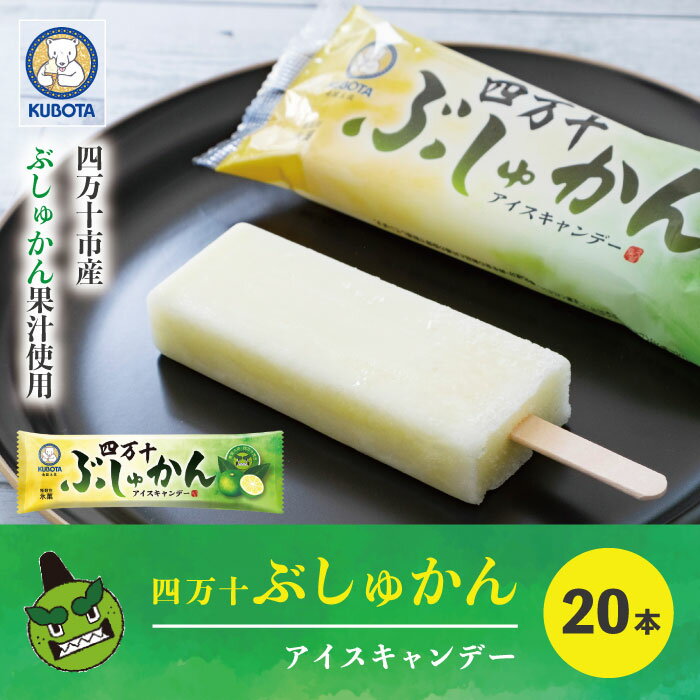 久保田食品 四万十 ぶしゅかん アイスキャンデー 20本 入り 冷菓 菓子 冷凍 冷凍便 アイス スイーツ おやつ おいしい フルーツ 柑橘 久保田アイス 人気 おすすめ グルメ ご当地 お取り寄せ ギフト 夏ギフト お中元 お歳暮 贈答 送料無料 のし対応 26-444