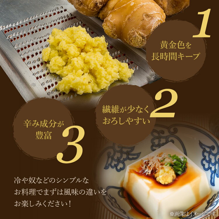【ふるさと納税】生姜一筋70年の生姜老舗問屋 黄金しょうが 約4kg - 送料無料 在来種よりも香り辛み共に強め 料理 おかず 材料 のし対応不可 高知県 香南市【冷蔵】 Xnb-0008 - 画像3