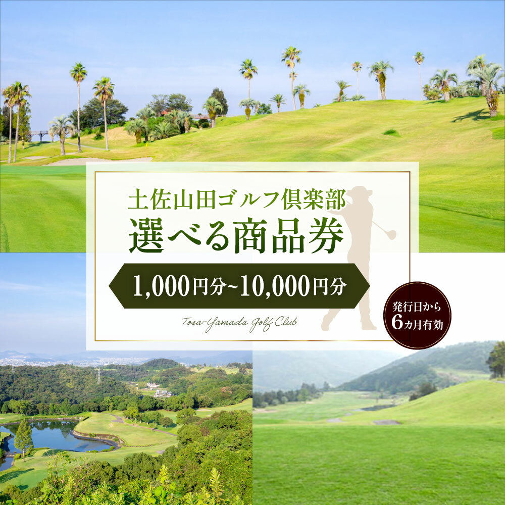 【ふるさと納税】土佐山田ゴルフ倶楽部 商品券 1,000円分（1,000円×1枚） / 3,000円分（1,000円×3枚） / 10,000円分（1,000円×10枚） ＜選べる金額＞ ゴルフ ゴルフプレー券 ゴルフ場 施設利用券 チケット スポーツ 運動 アウトドア 旅行 観光 高知県 香美市 送料無料 - 画像2