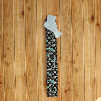 帯（pati pati）子ども甚平用 角帯 麻の葉 ブルー おび 和装 和服 小物 香美市 高知県 送料無料