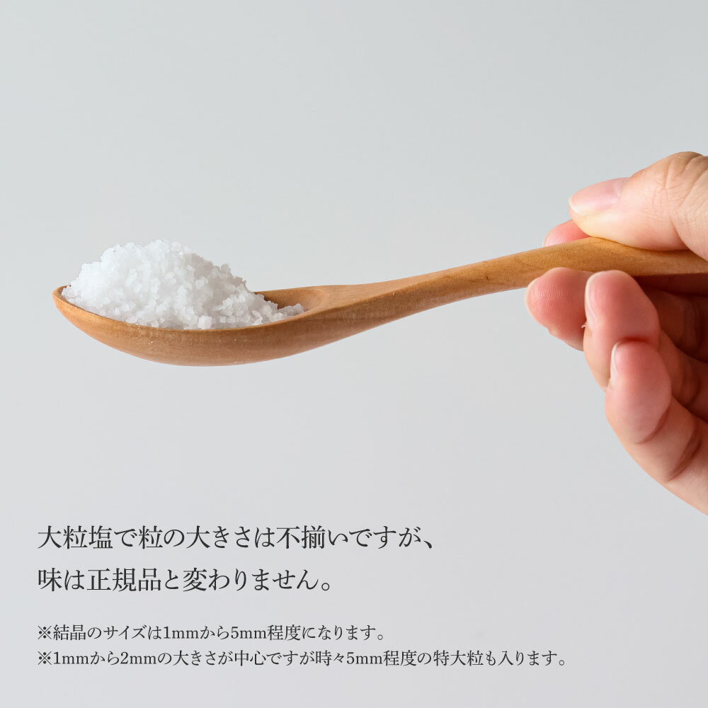 【ふるさと納税】訳あり 塩 田野屋青蜂完全天日塩 200g 完全天日塩 大粒 大きさ不揃い お米 おにぎり しお ソルト 土佐 天日塩 国産 非加熱 お塩 ミネラル 調味料 料理 つけ塩 食用 肉 魚 国産 ご自宅用 ご家庭用 常温配送 高知県 田野町 ふるさとのうぜい 故郷納税 5500円 サムネイル3