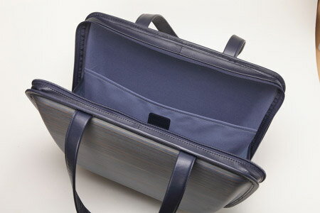 【ふるさと納税】 木製 トートバッグ monacca-bag/Leaf Indigoネイビー 個性的 カバン 鞄 メンズ レディース ファッション 杉 スギ 間伐材 エコ 母の日 父の日 ギフト 送料無料 高知県 馬路村 [306] サムネイル3