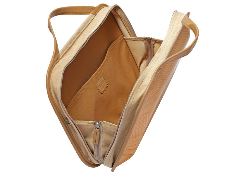 【ふるさと納税】 木製 ビジネスバッグ monacca-bag/Roots Natural（プレーン） 木のバッグ 個性的 カバン 鞄 B4サイズ対応 スギ 木製品 メンズ レディース ファッション 送料無料 母の日 父の日 高知県 馬路村 [397] サムネイル2