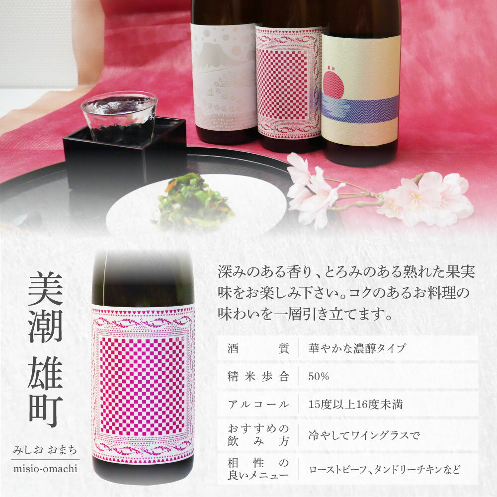 【ふるさと納税】 美潮 純米吟醸3本セット 高知県 芸西村 返礼品 日本酒 お酒 仙頭酒造 ふるさと納税限定 720ml 飲み比べセット のみくらべ 雄町 きたしずく お祝い 贈答品 箱入り ギフト 贈り物 プレゼント 送料無料 お取り寄せ 飲みやすい甘口 果実味 お中元 御中元 のし サムネイル3
