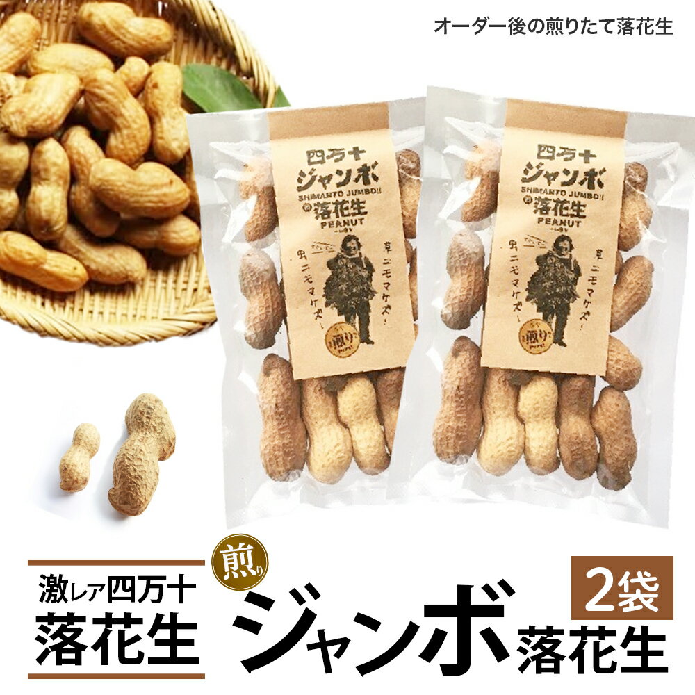 新豆　激レア！四万十ジャンボ煎り落花生 煎りたてオーダー焙煎直送 ／Fsy-A08