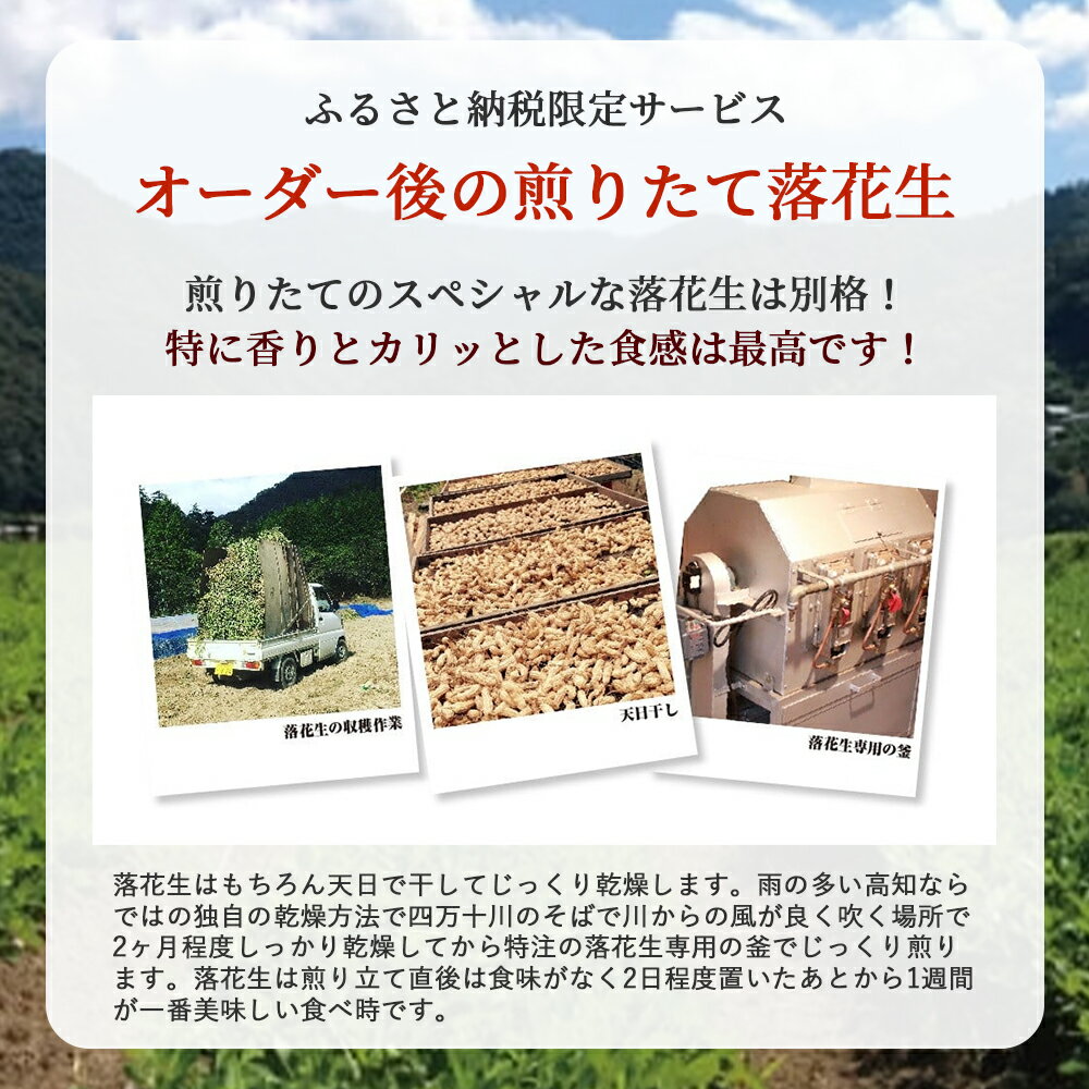 【ふるさと納税】新豆　激レア！四万十ジャンボ煎り落花生 煎りたてオーダー焙煎直送 ／Fsy-09 - 画像3