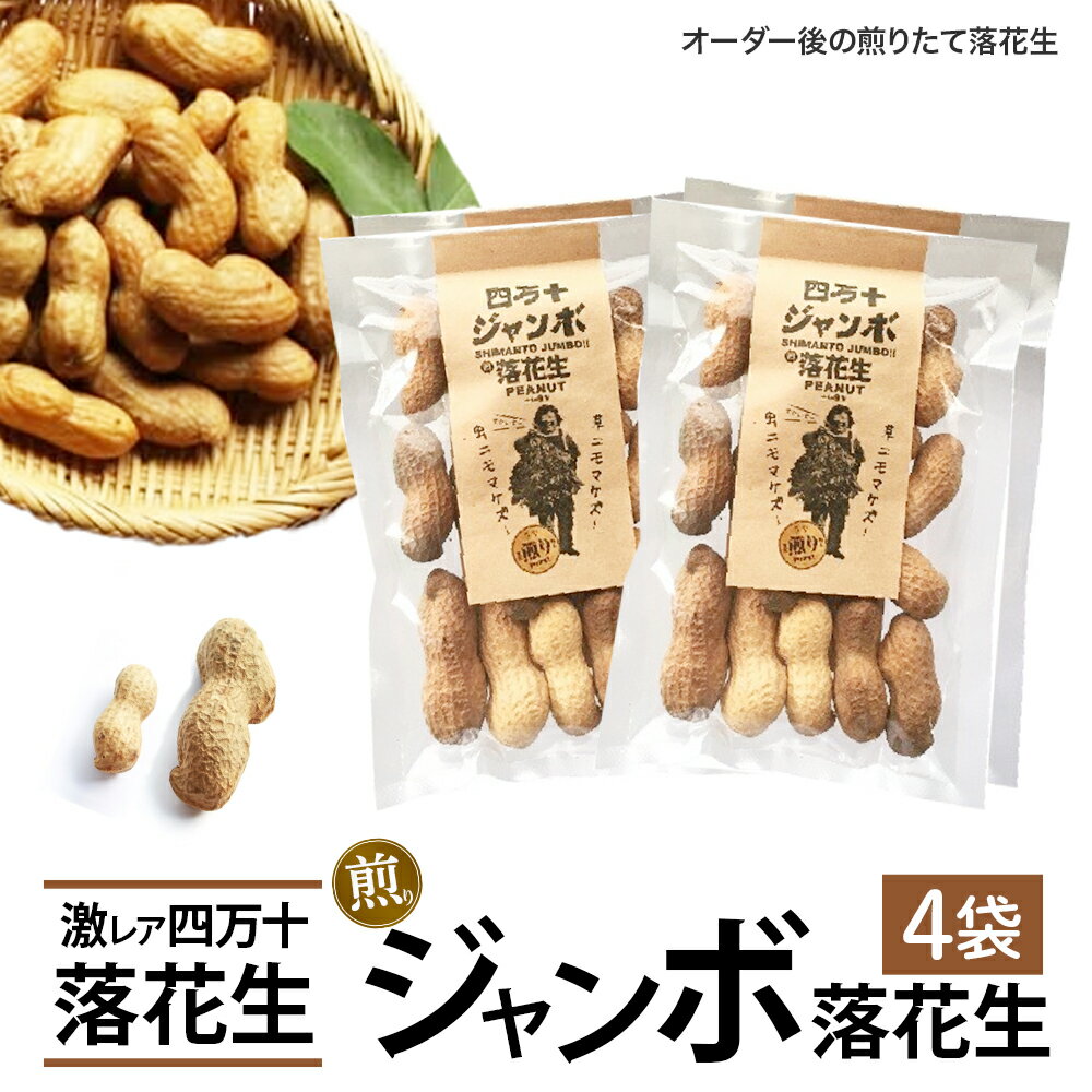 新豆　激レア！四万十ジャンボ煎り落花生 煎りたてオーダー焙煎直送 ／Fsy-09