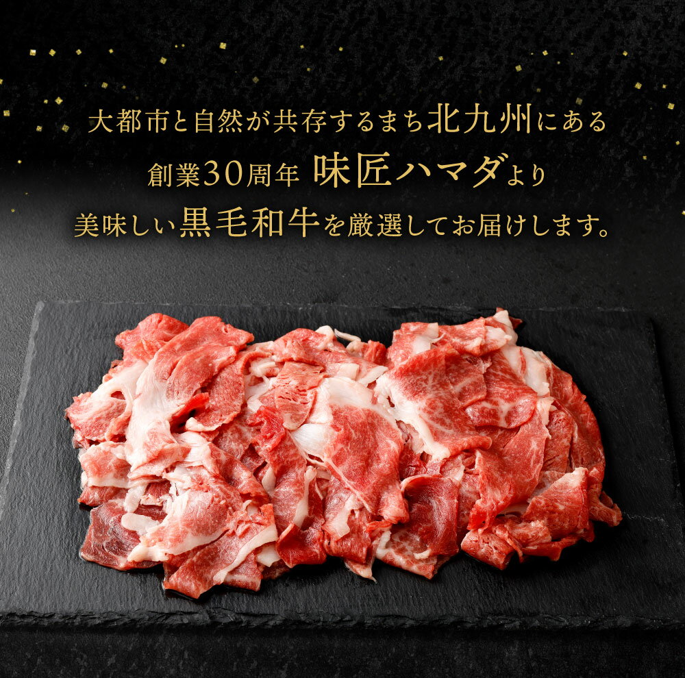 【ふるさと納税】【定期便】選べる 定期回数 復刻！ 九州産 黒毛和牛 切り落とし 【3ヶ月定期便 合計3.6kg(300g×4パック×3回)】 または 【6ヶ月定期便 合計7.2kg(300g×4パック×6回) 】小分け お肉 牛肉 切落し 冷凍 定期便 37000円～72000円 3万7000円～7万2000円 サムネイル3