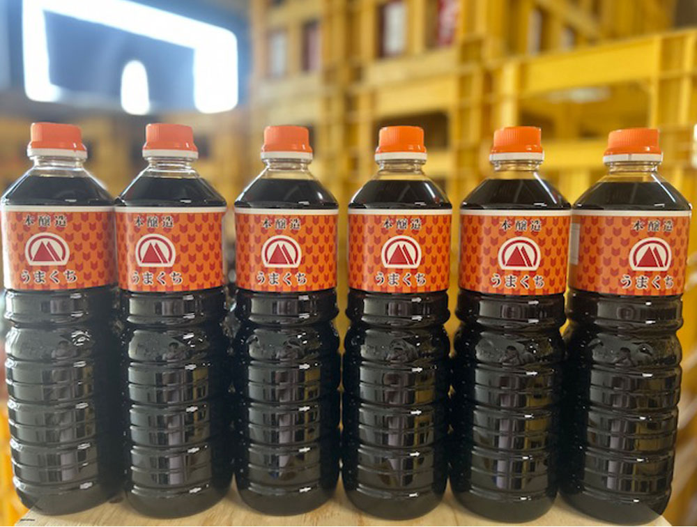 うまくち醤油 6本セット 1L×6本 合計6L ヒノヤマ醤油 調味料 濃口醤油 甘口 醤油 しょうゆ しょう油 ボトル 国産 九州 福岡県 北九州市 送料無料 楽天スーパーSALE 9月開催
