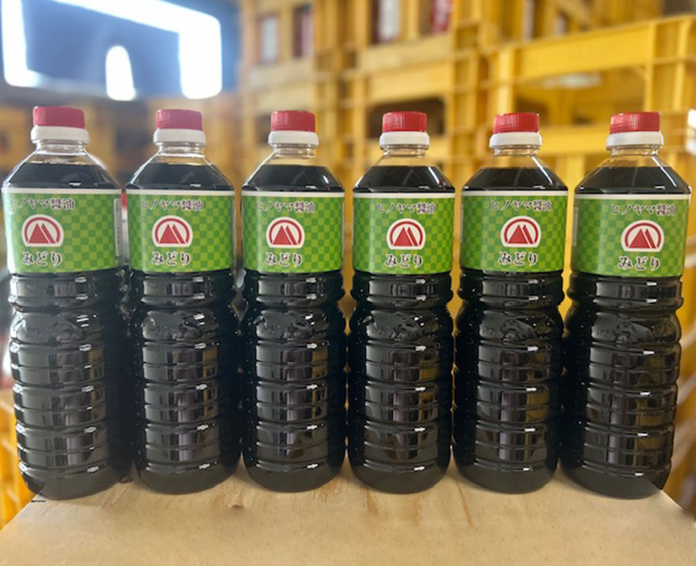みどり醤油 6本セット 1L×6本 合計6L ヒノヤマ醤油 甘口 濃口醤油 調味料 醤油 しょうゆ しょう油 ボトル 国産 九州 福岡県 北九州市 送料無料 楽天スーパーSALE 9月開催
