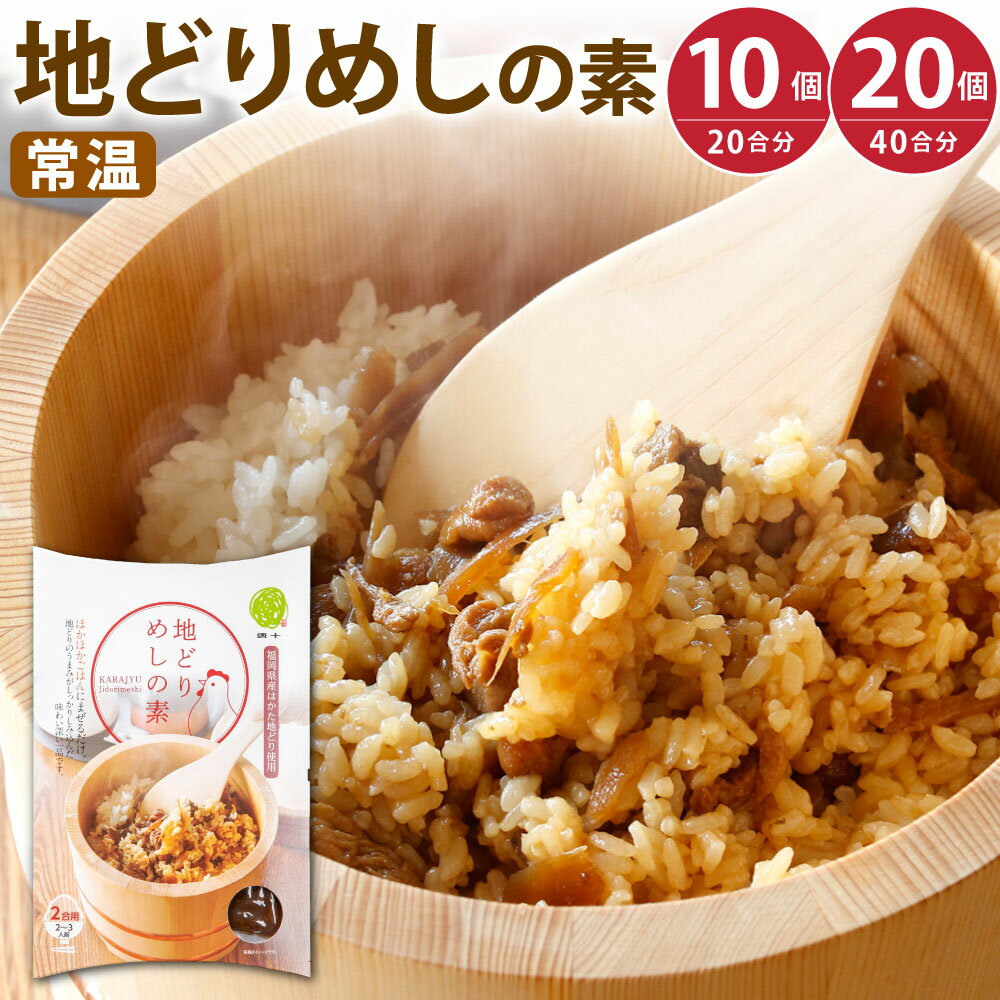 【常温】地どりめしの素 選べる 10個(20合) または 20個(40合) 約200g入り 鶏肉 鶏飯 混ぜご飯 はかた地どり ご飯 混ぜるだけ 簡単 時短 ごぼう レトルト 唐十 福岡県北九州市