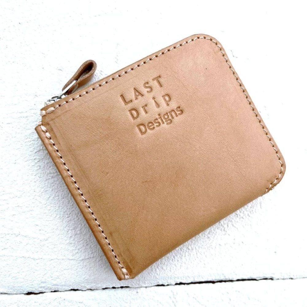 【ふるさと納税】牛革 L字ファスナー札入れ 1点 L字財布 コンパクト 財布 カード入れ ポケット レザー ヌメ革 雑貨 小物 革製品 おしゃれ ハンドメイド 受注生産 完全自社生産 サムネイル3