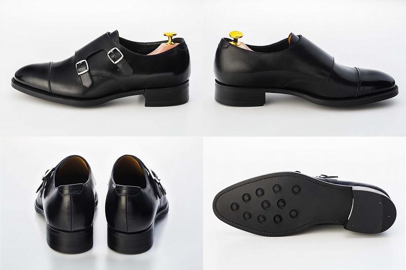 【ふるさと納税】革靴 ダブルモンクストラップ（ハンドソーンウェルテッド製法／博多製造） | メンズ 紳士革靴 カジュアル 本革 皮靴 靴 くつ レザー 紳士靴 本革靴 フォーマル サムネイル3