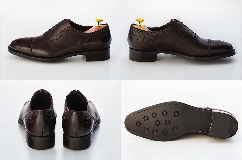 【ふるさと納税】革靴 アデレイドセミブローグ（ハンドソーンウェルテッド製法／博多製造） | メンズ 紳士革靴 カジュアル 本革 皮靴 靴 くつ レザー 紳士靴 本革靴 フォーマル サムネイル3