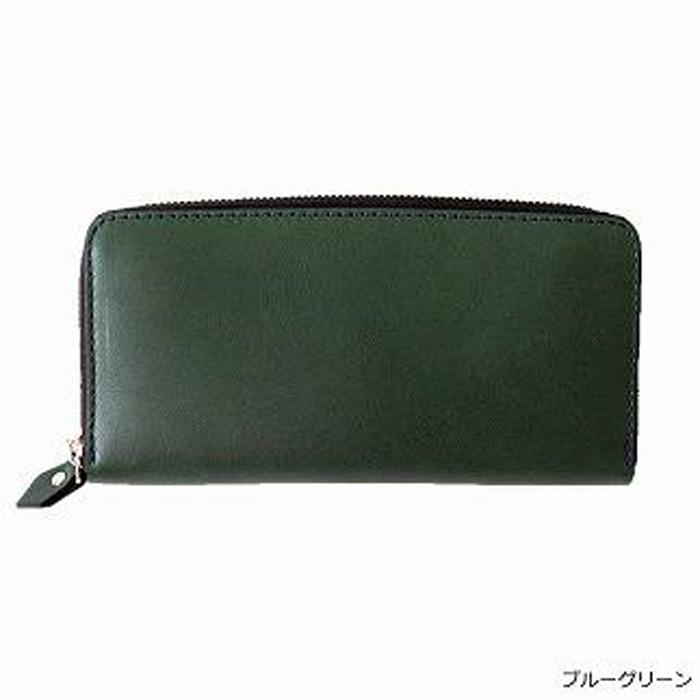 福岡市　Foglia オイルレザーラウンド長財布ブルーグリーン | 雑貨 ファッション 人気 おすすめ 送料無料