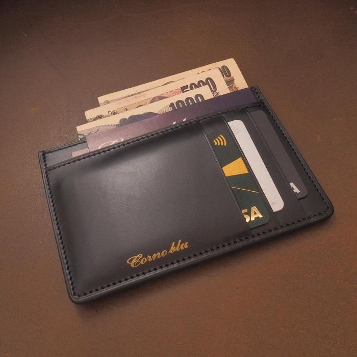 【福岡市】Cornoblu　イルチアカーフ　ミニマムウォレット　ブラック | 雑貨 小物 ファッション 人気 おすすめ 送料無料