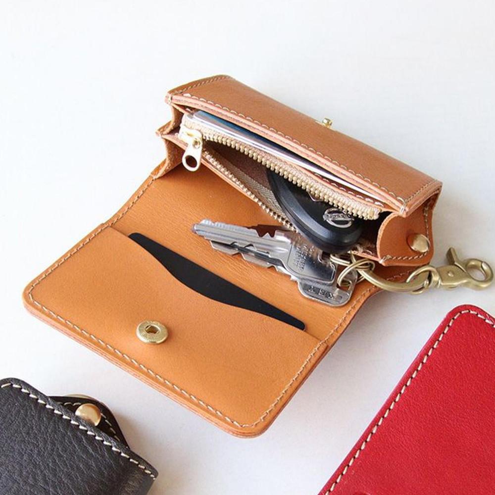 【ふるさと納税】フィットインキーケース＜カラー選択可能＞【福岡市内製造】 | 革製品 レザーグッズ 雑貨 日用品 おすすめ 送料無料 サムネイル2