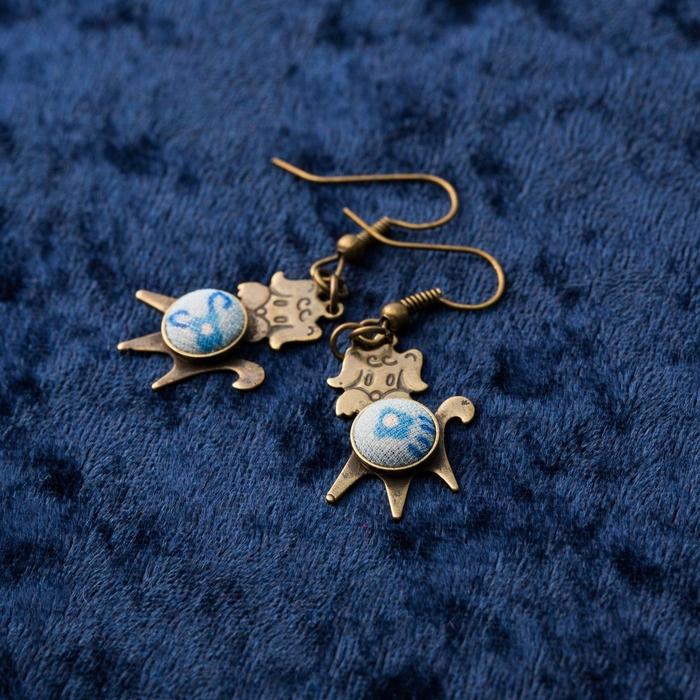 【福岡市返礼品】昭和ビンテージ　犬ピアス | アクセ ファッション 人気 おすすめ 送料無料