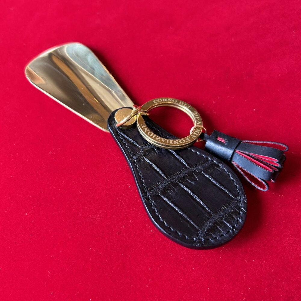 【ふるさと納税】クロコダイル真鍮シューホーン（携帯靴べら）　 | 雑貨 小物 ファッション 人気 おすすめ 送料無料 サムネイル2