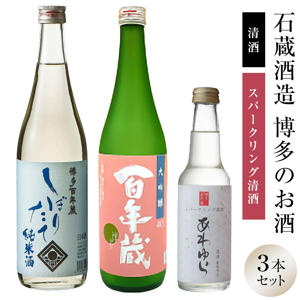 石蔵酒造　博多の銘酒 清酒 720ml 2本・250ml 1本セット