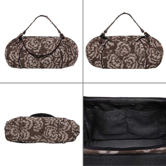 【ふるさと納税】伝統工芸品“絣”を使った【ギャザーバッグ】《福岡市製造　by　TAKUMI Collection》 タクミコレクション 匠コレクション TAKUMI Collection サムネイル3