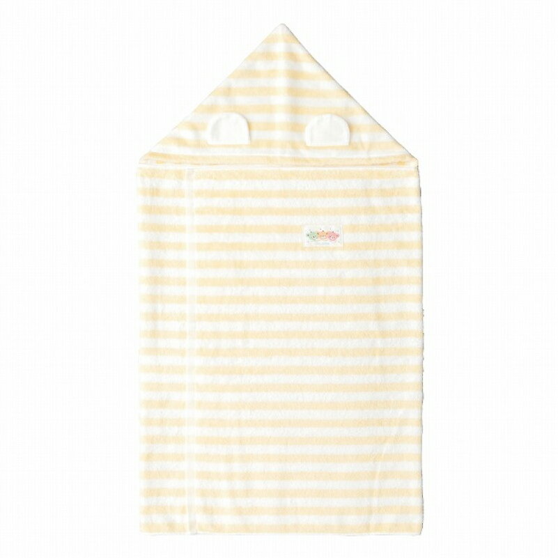 【ふるさと納税】赤ちゃんのおくるみにも！ バスタオルローブ クリーム ピンク サックス 日本製 フード バスタオル 今治タオル 刺繍 沐浴 お風呂 長く使える パイル地 綿100％ おくるみ 赤ちゃん 新生児 ベビー用品 福岡県 久留米市 赤ちゃんの城 送料無料 サムネイル2