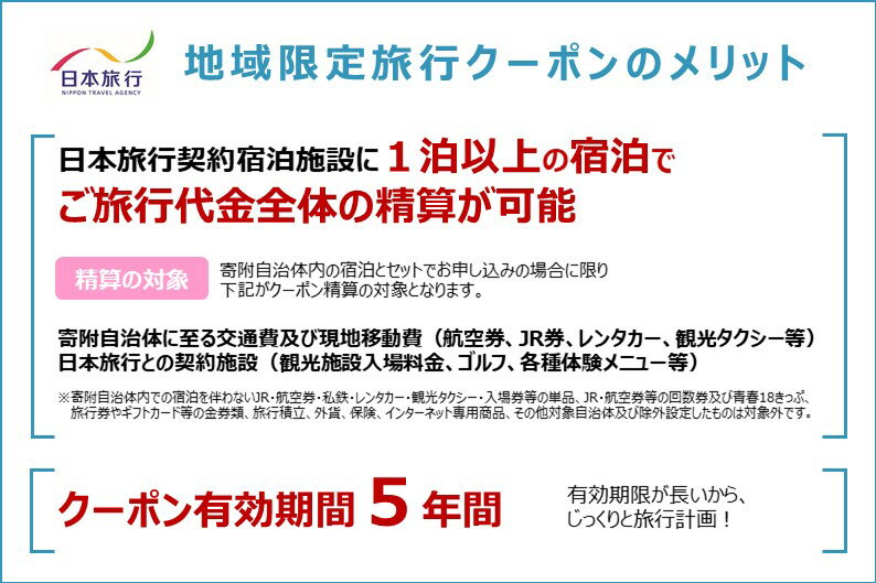 【ふるさと納税】【5年間利用可能】 福岡県 久留米市 日本旅行 地域限定 旅行クーポン 90,000円分 宿泊 観光 体験 旅行 トラベル ギフト 温泉 宿泊券 旅館 家族 カップル ホテル クーポン 九州 宿泊予約 プレゼント 送料無料 - 画像2